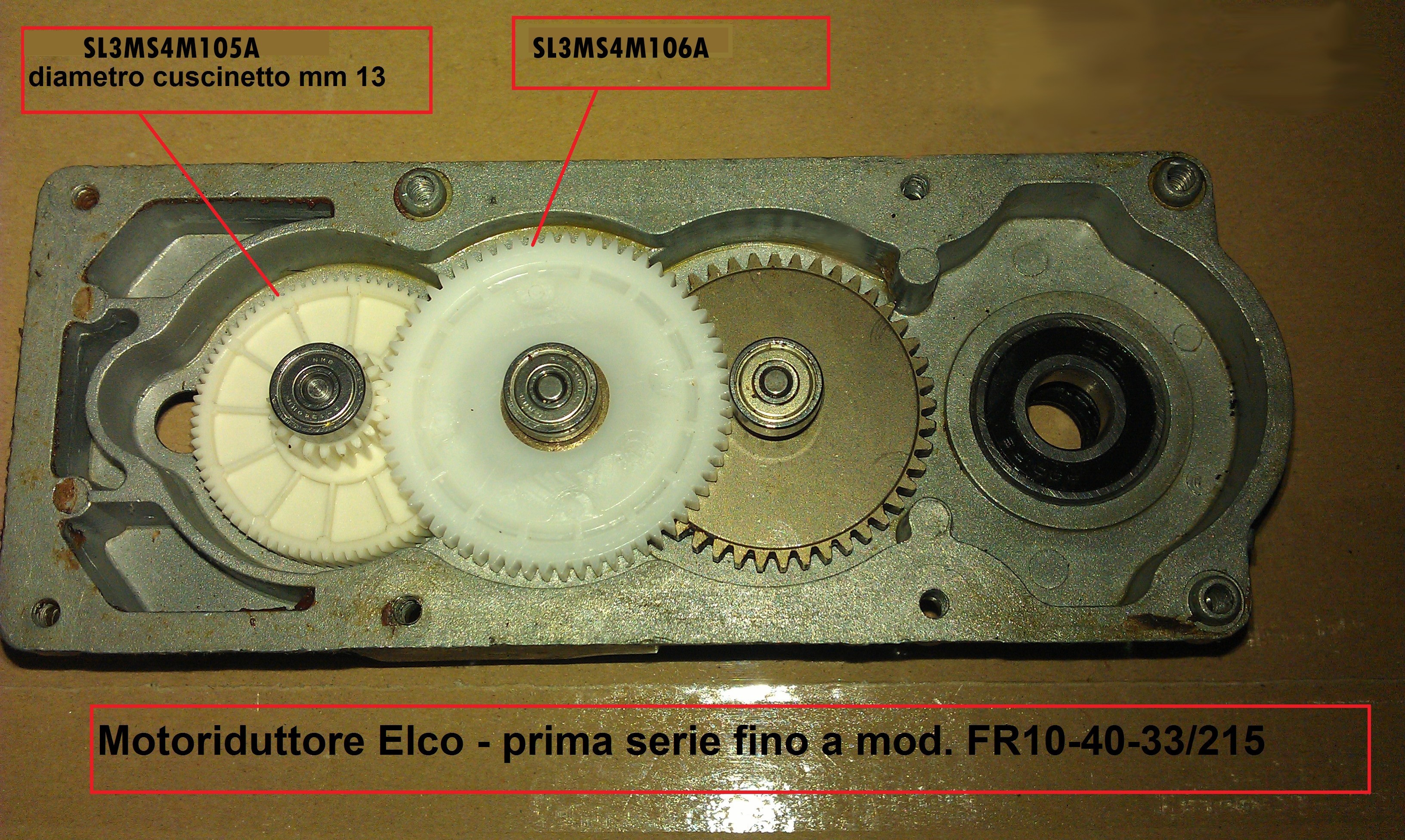 Motoriduttore elco fr10-40-33 220, no parte LF5008062